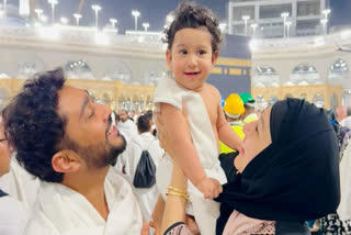 Gauahar Khan and Zaid Darbar Reveal Their Son Zehaan's Face during Umrah Trip - See Pic