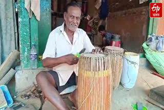 Dhol makers busy with making of Assamese traditional drum in dibrugarh