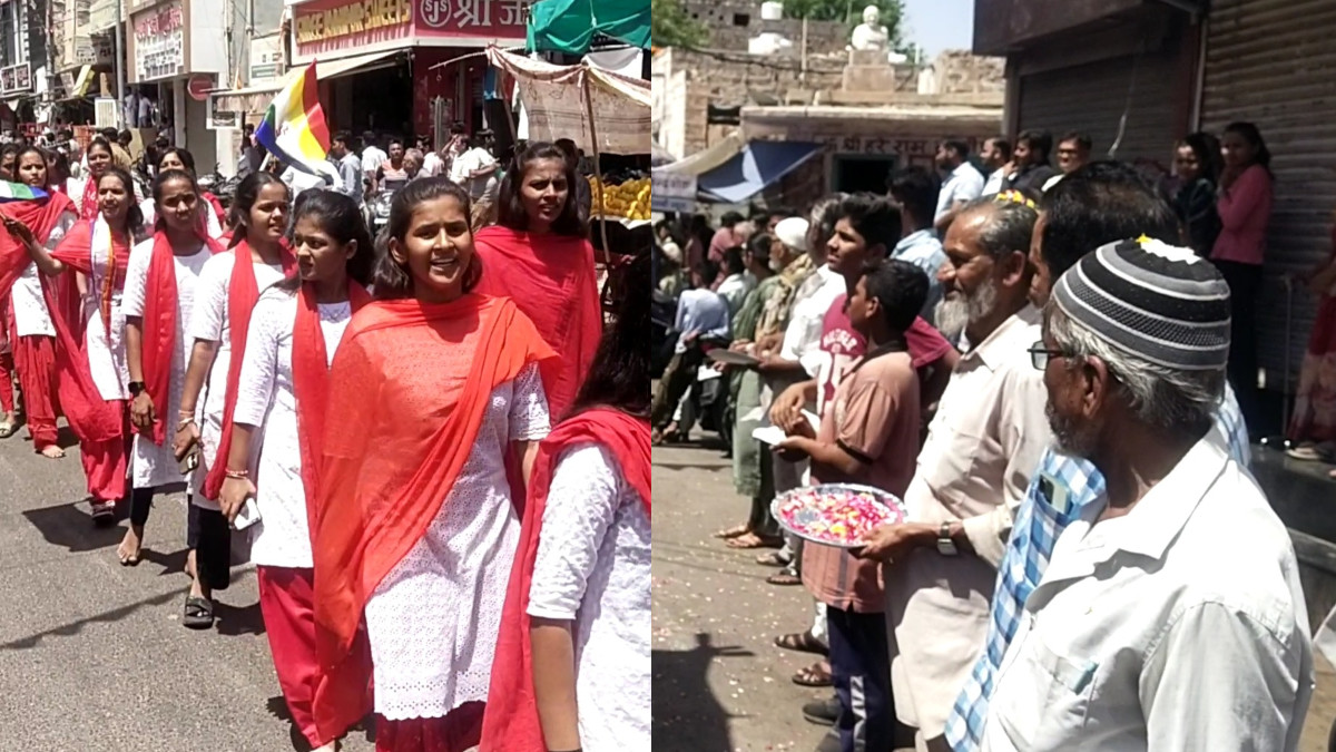 Mahavir Jayanti procession in Barmar