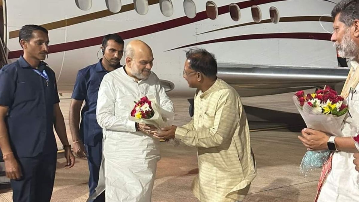 Amit Shah reached Chhattisgarh