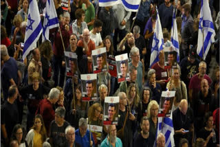Thousands of Israelis protest for hostage release and new elections