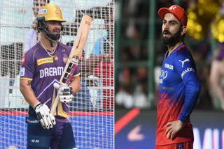 IPL 2024 RCB vs KKR rinku singh break virat kohli gifted bat and ask for another bat