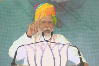 Prime Minister Narendra Modi while addressing a rally in Rajasthan's Jalore said the country is punishing the Congress for its "sins".