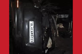 Five persons were killed in a road accident in Uttar Pradesh