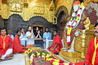 Shera's son Abir Singh visits Sai temple