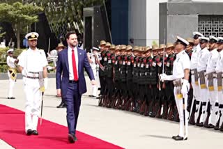 US Vice President J.D. Vance arrives in India