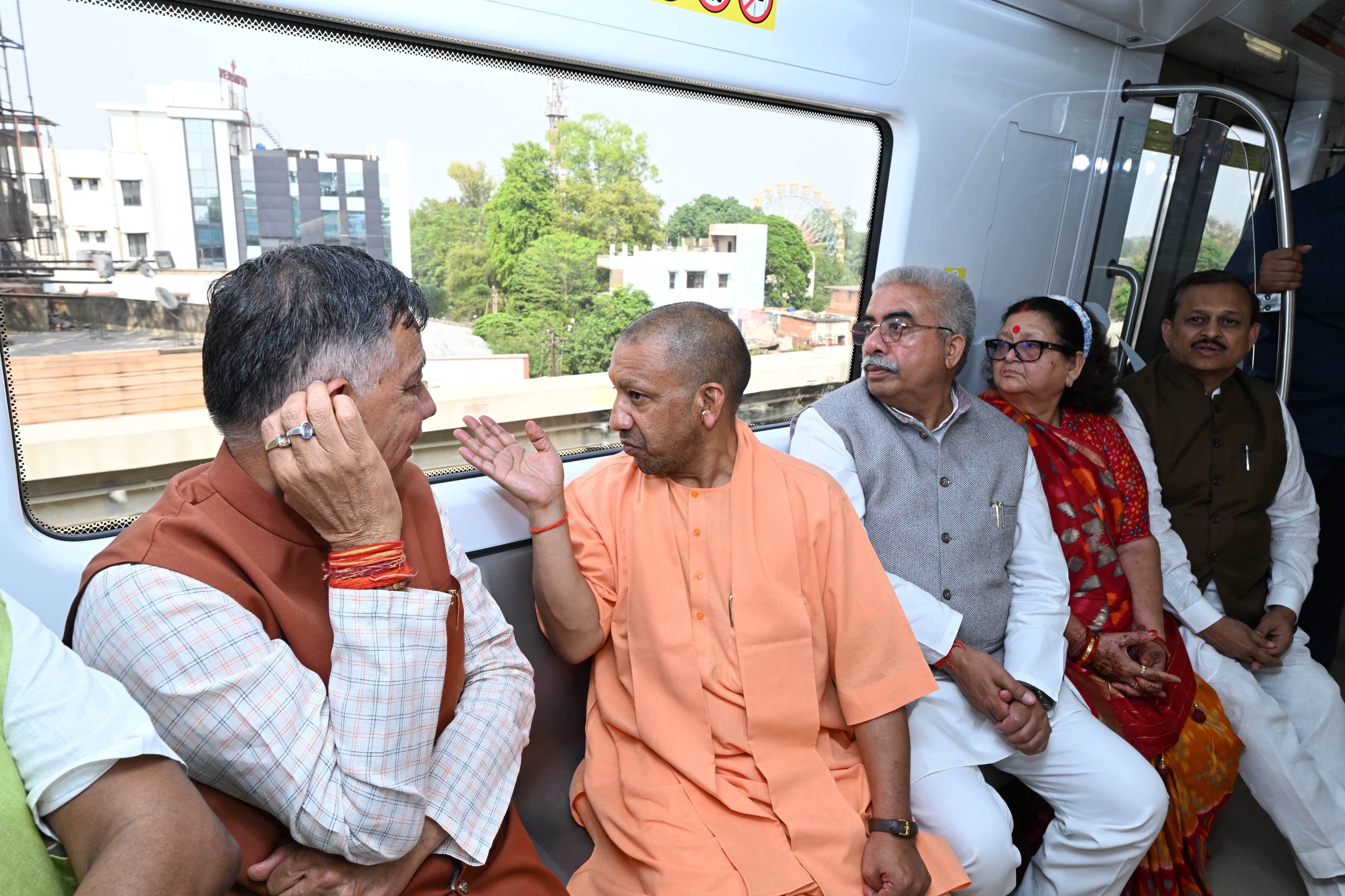 during kanpur metro inspection cm yogi adityanath asked for tickets from mla.