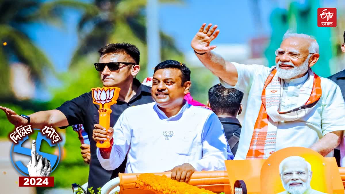 Sambit Patra with Narendra Modi