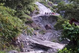 Landslides in North Sikkim