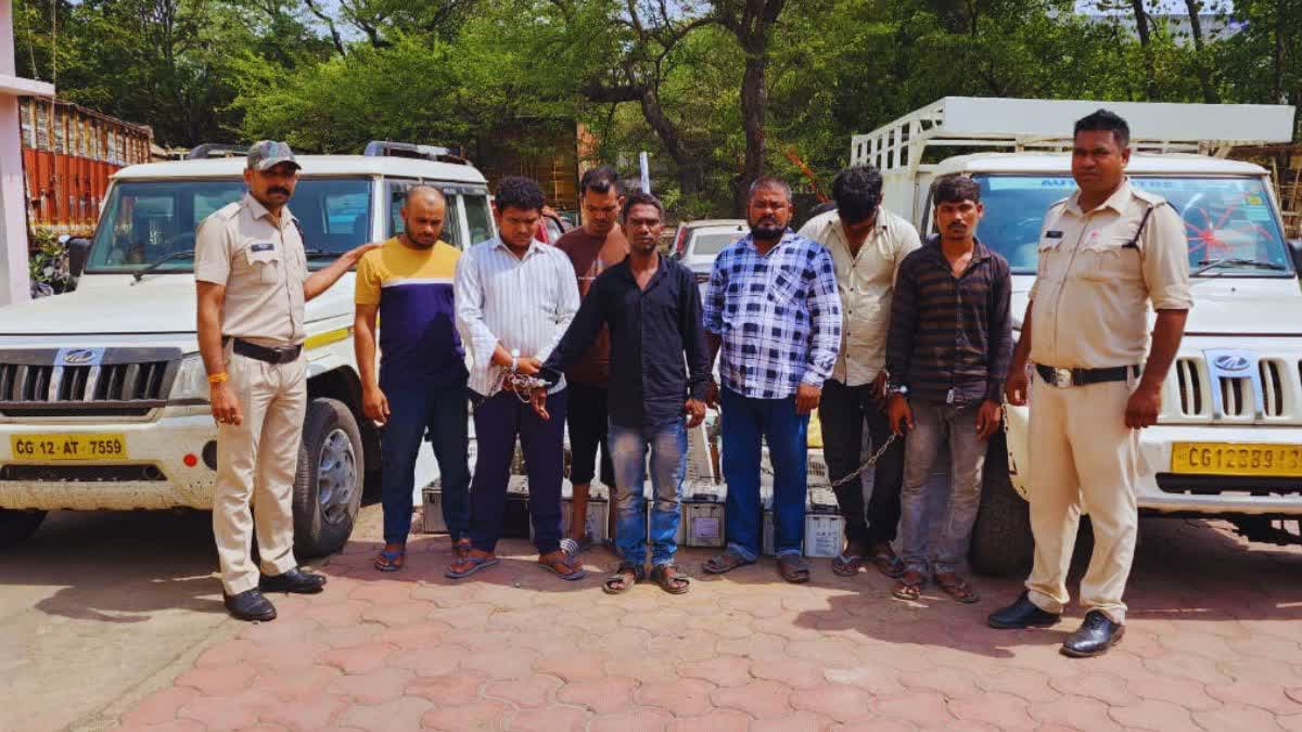 7 accused arrested for robbery in raipur