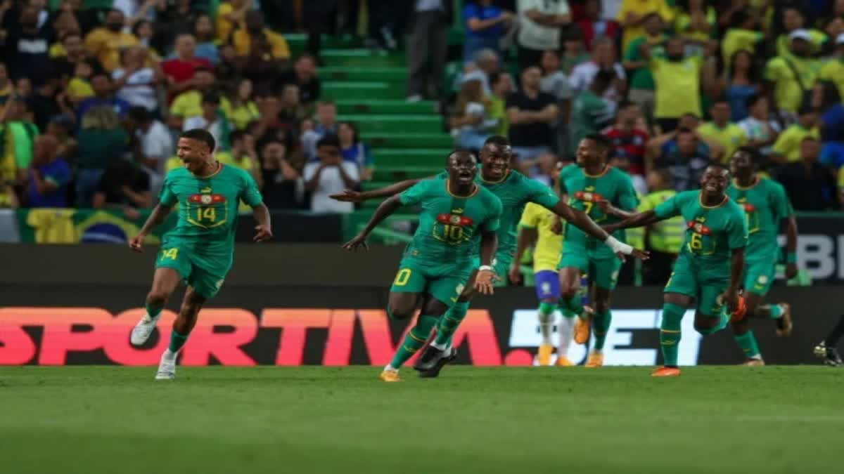 Brazil  Senegal defeated Brazil in friendly match  Brazil vs senegal  ജർമനി  സെനഗൽ vs ബ്രസീൽ  international friendlies  Sadio mane  സാദിയോ മാനെ  Germany vs Colombia  poland vs Moldova