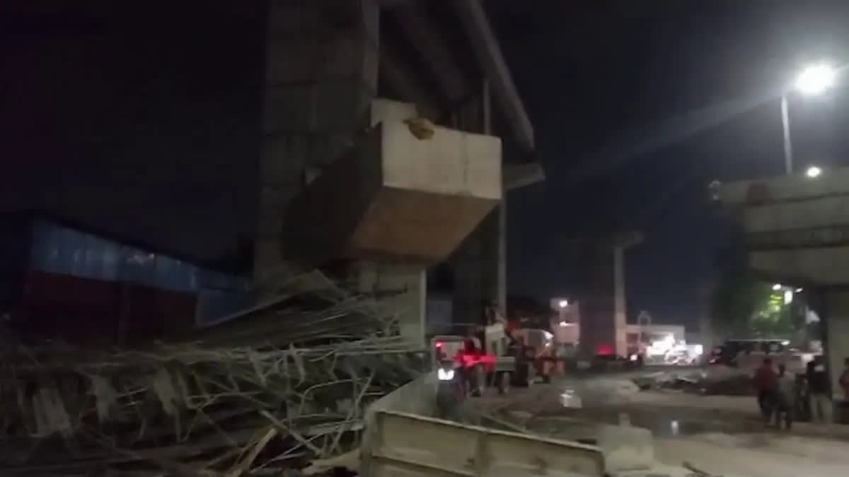 Nine injured after slab of under-construction flyover collapses in ...