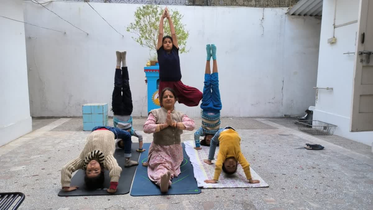 Old Woman Malti accept yoga