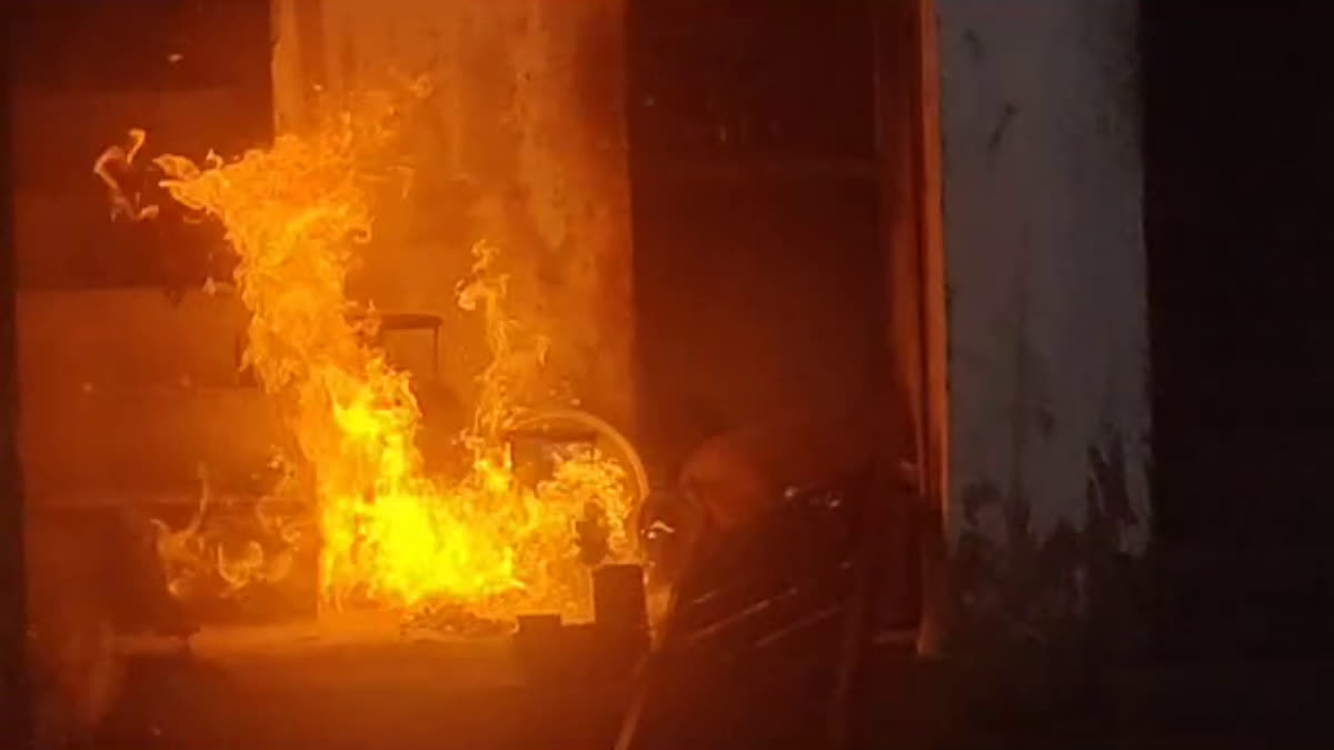 Haridwar Cylinder Caught fire