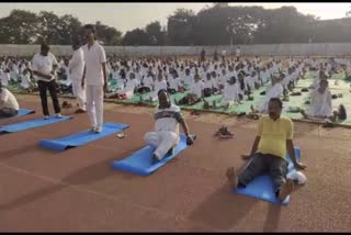 Yoga Day celebration in Dharwad