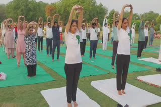 International Yoga Day: At different places, people decided to do yoga daily