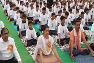 Minister Annapurna Devi did yoga