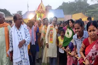 MLA Irfan Ansari participated in Rath Yatra