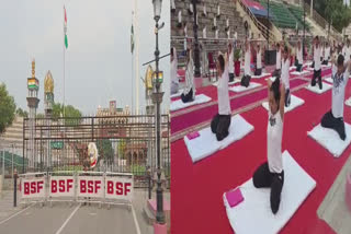 Yoga Day was celebrated today by BSF officials in Amritsar