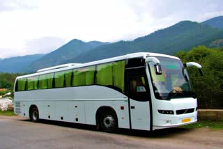 Manali to Leh luxury bus service started.