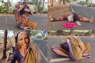 A grandmother who pointed out simply by doing yoga