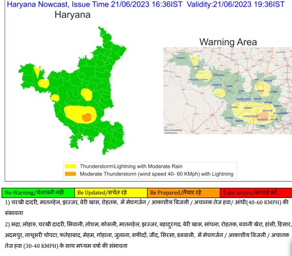 rain in haryana