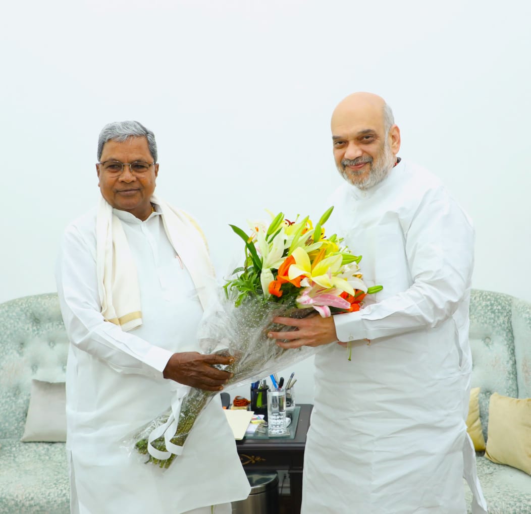 cm-siddaramaiah-talks-with-union-home-minister-amit-shah