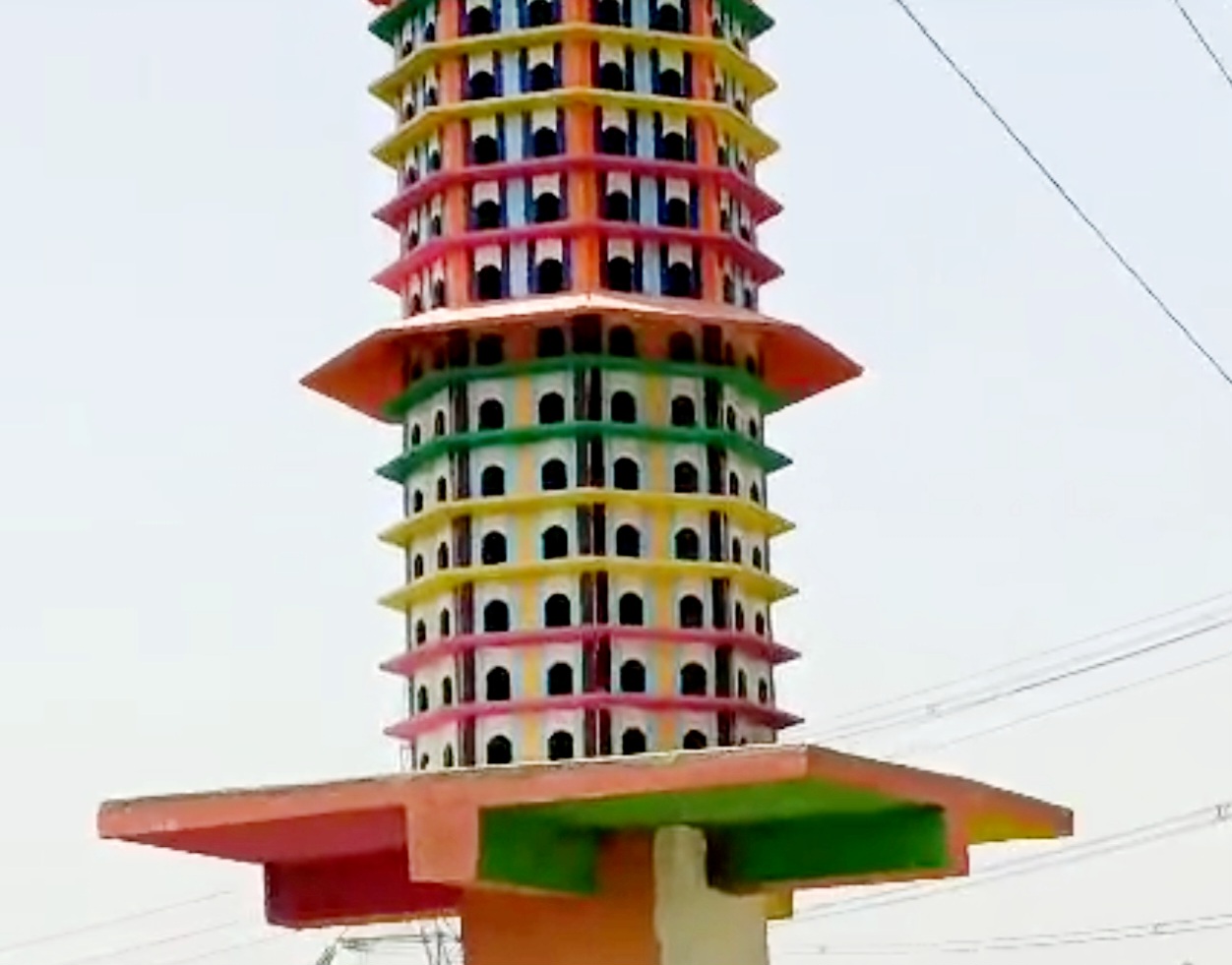 Seven storey unique house for birds