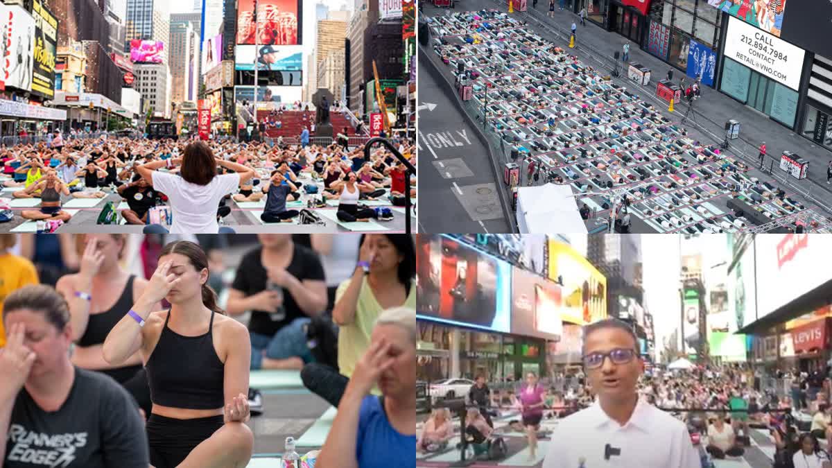 TIMES SQUARE  INTERNATIONAL DAY OF YOGA  CONSULATE GENERAL OF INDIA