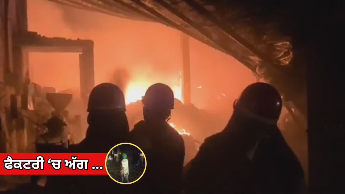 Fire Incident In Plastic Factory, Ludhiana