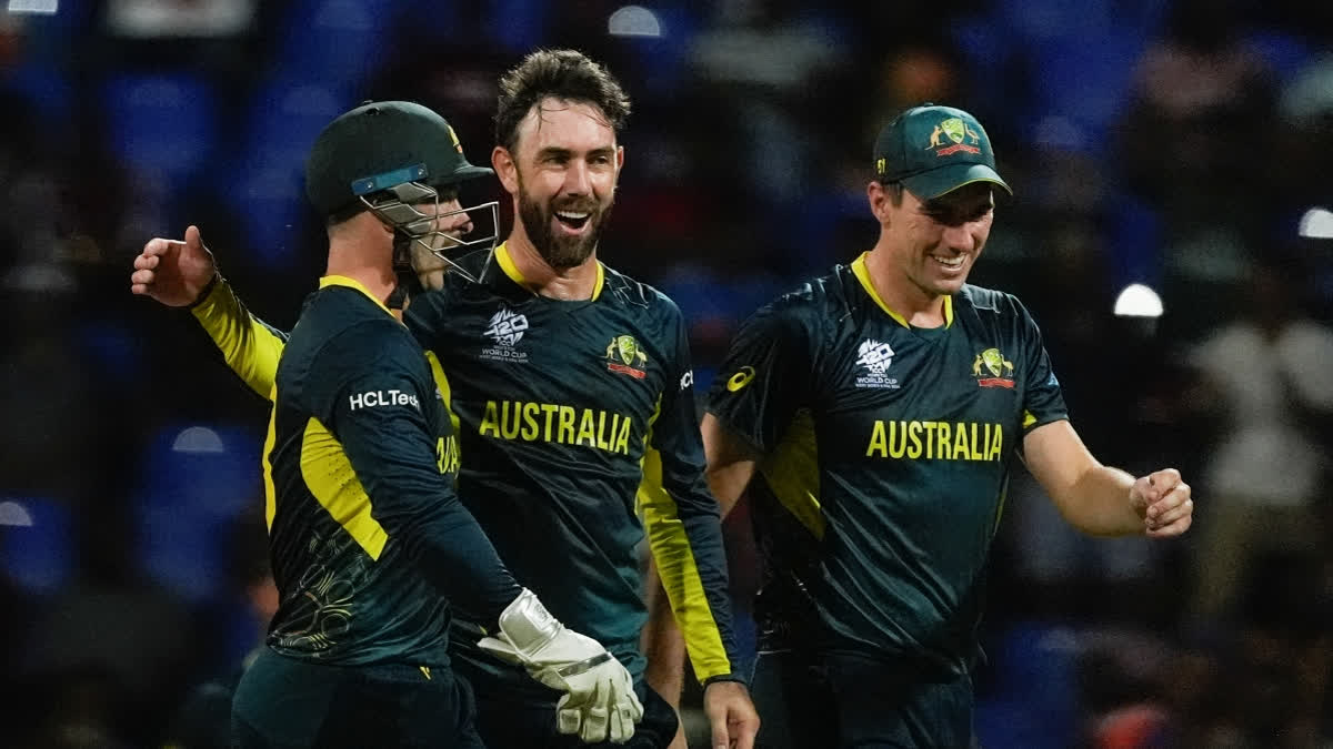 Pat Cummins took the first hat-trick of the ongoing T20 World Cup and David Warner smashed a quickfire fifty to help Australia beat Bangladesh by 28 runs via the Duckworth/Lewis (DLS) method in their rain-interrupted Super Eights match of the T20 World Cup in the North Sound, Antigua and Barbuda on Friday.