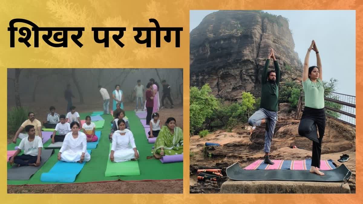 YOGA ON MP HIGHEST MOUNTAIN