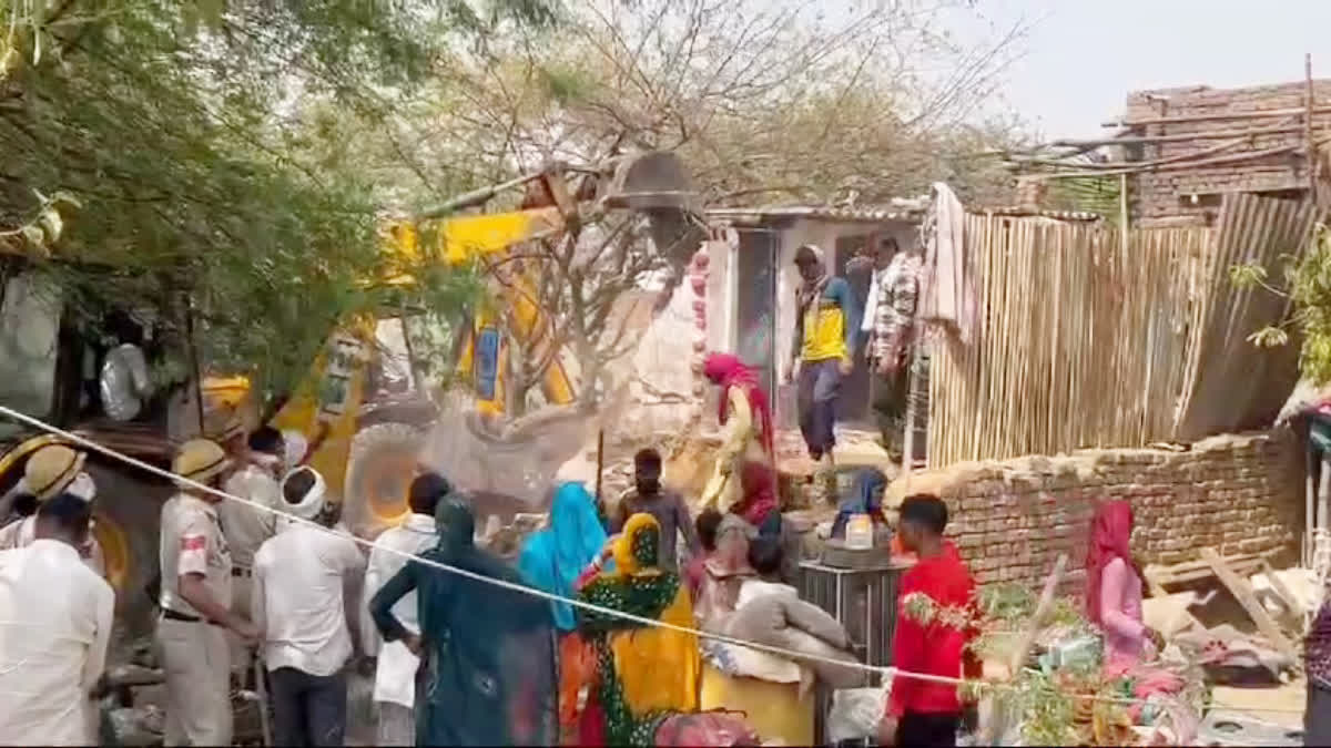 Bulldozer action in Nuh