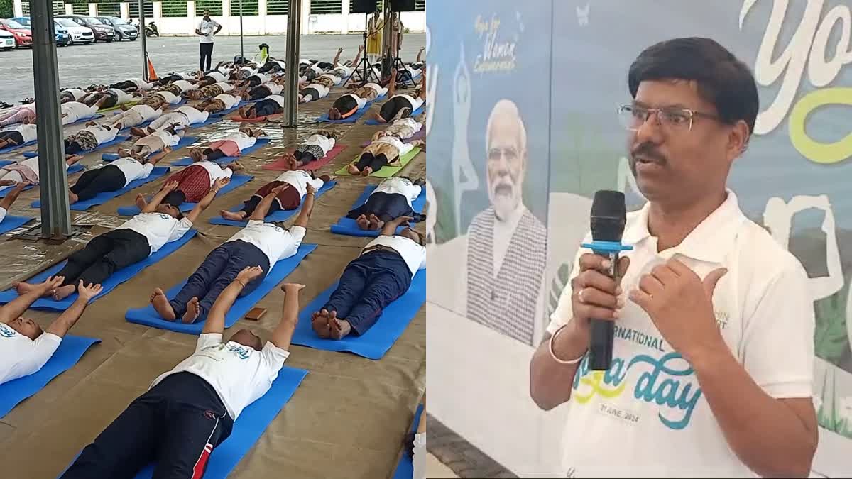 YOGA DAY CELEBRATION 2024  YOGA DAY CELEBRATION IN KOCHI  അന്താരാഷ്‌ട യോഗാ ദിനം  കൊച്ചിൻ പോർട്ട് യോഗ പരിശീലനം