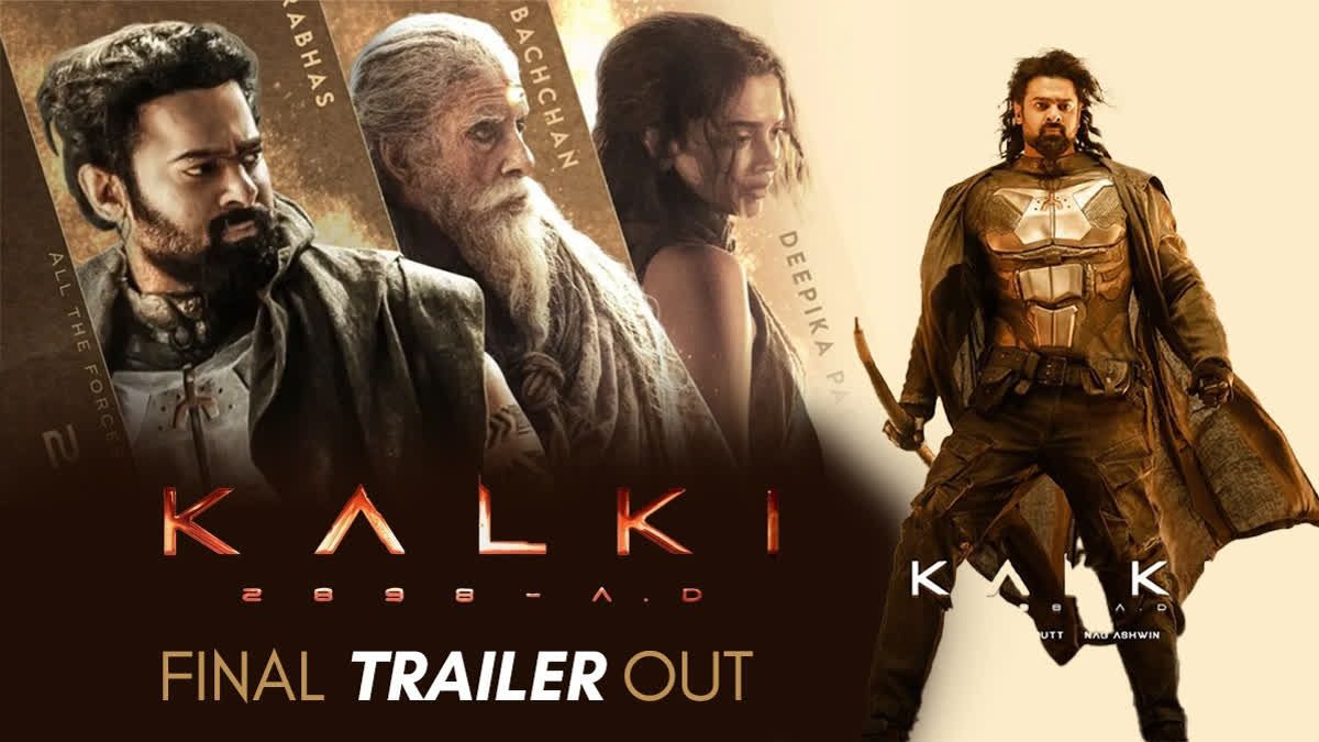 Kalki 2898 AD release trailer is out now! The makers of Prabhas starrer unveil impressive promotional asset ahead of the film's release on June 27. Scroll ahead to watch Kalki 2898 AD release trailer.