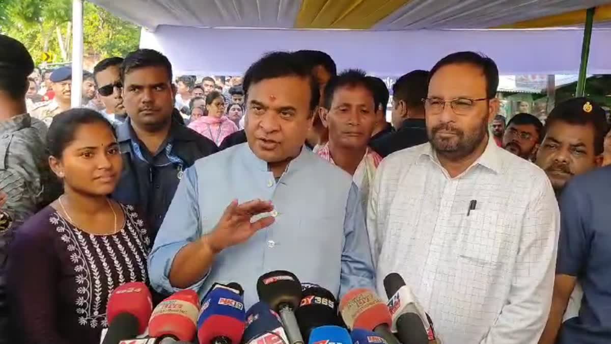 Himanta Biswa Sarma in Kaliabor