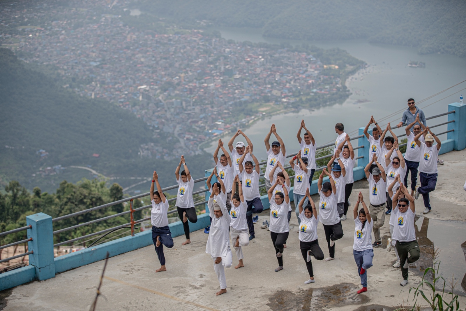 International Day of Yoga celebration in Pokhara, Nepal