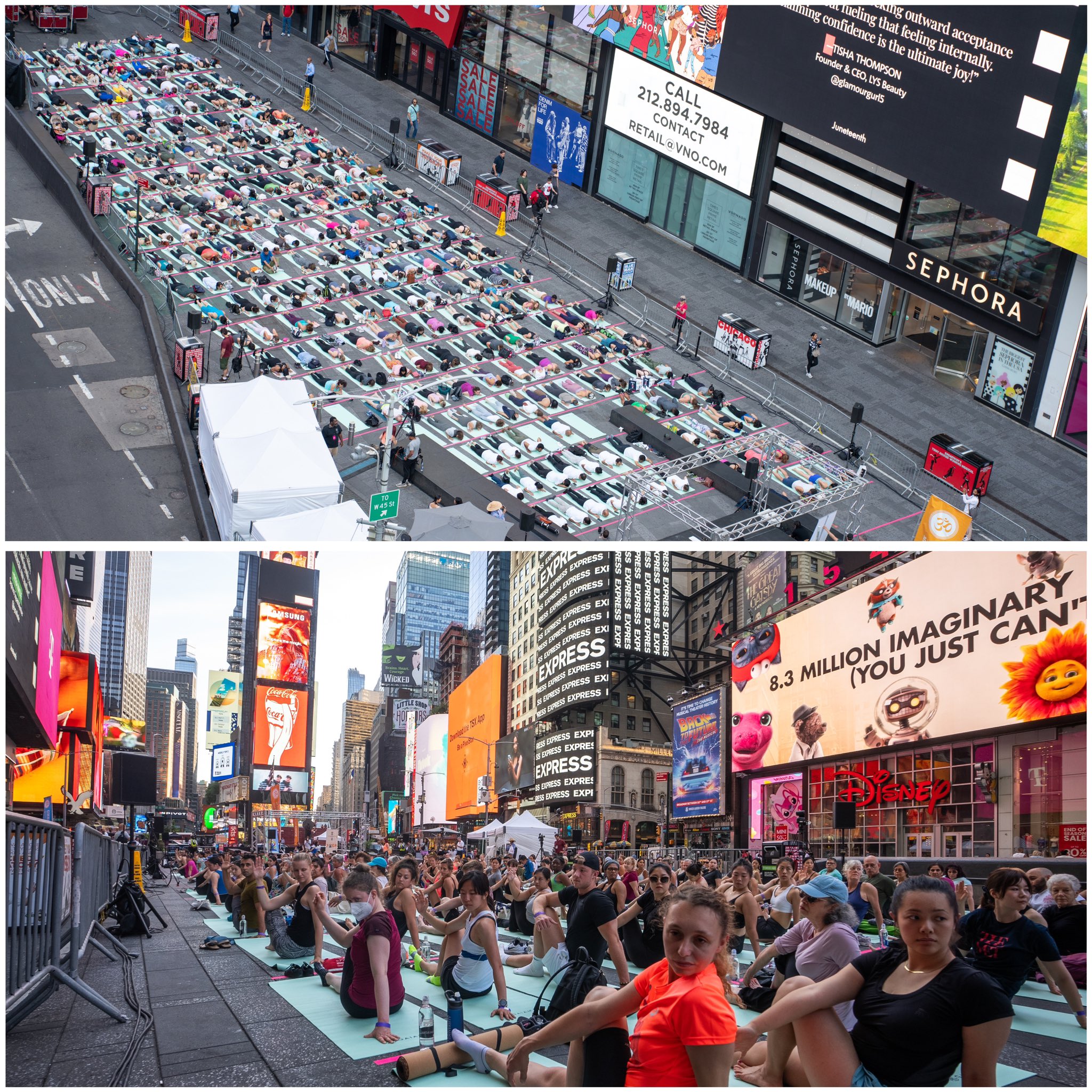 TIMES SQUARE  INTERNATIONAL DAY OF YOGA  CONSULATE GENERAL OF INDIA