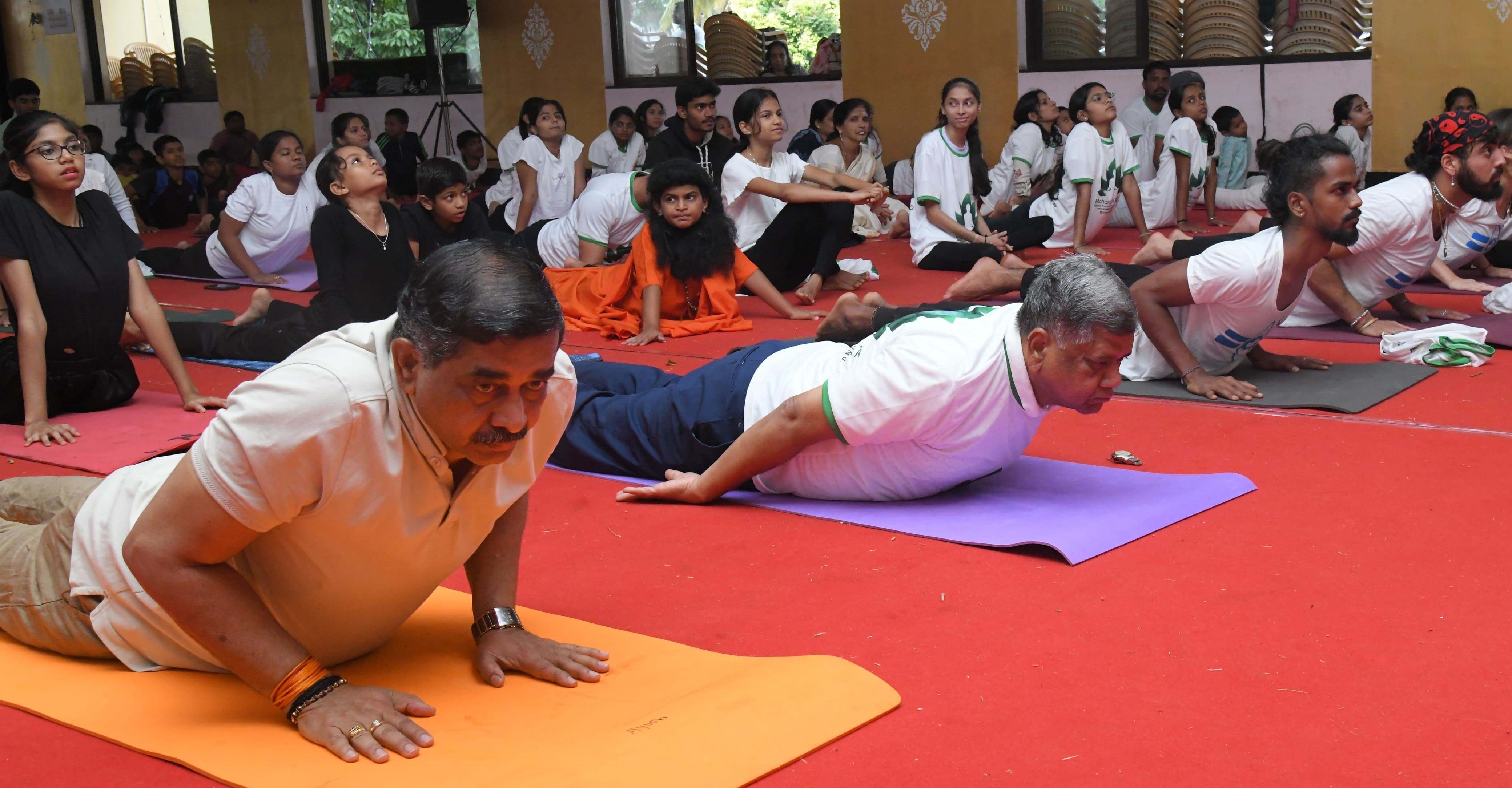 Yoga Day celebration in Belagavi