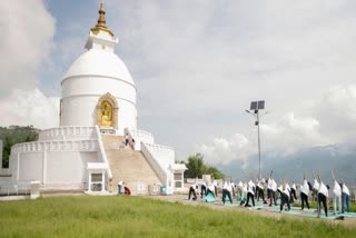 International Day of Yoga celebration in Pokhara, Nepal