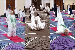 PRIME MINISTER NARENDRA MODI  YOGA DAY CELEBRATIONS INDIA  അന്താരാഷ്ട്ര യോഗാ ദിന പരിപാടി  PM CELEBRATING YOGA DAY