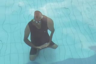 Amravati Policeman Underwater Yoga