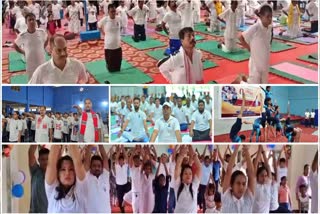 Internation yoga day 2024 celebrated in various parts of assam