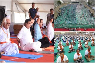 International Yoga Day 2024 Yoga Day celebrated in Nagpur in the presence of Nitin Gadkari