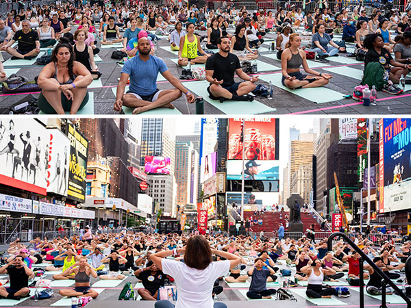 TIMES SQUARE  INTERNATIONAL DAY OF YOGA  CONSULATE GENERAL OF INDIA