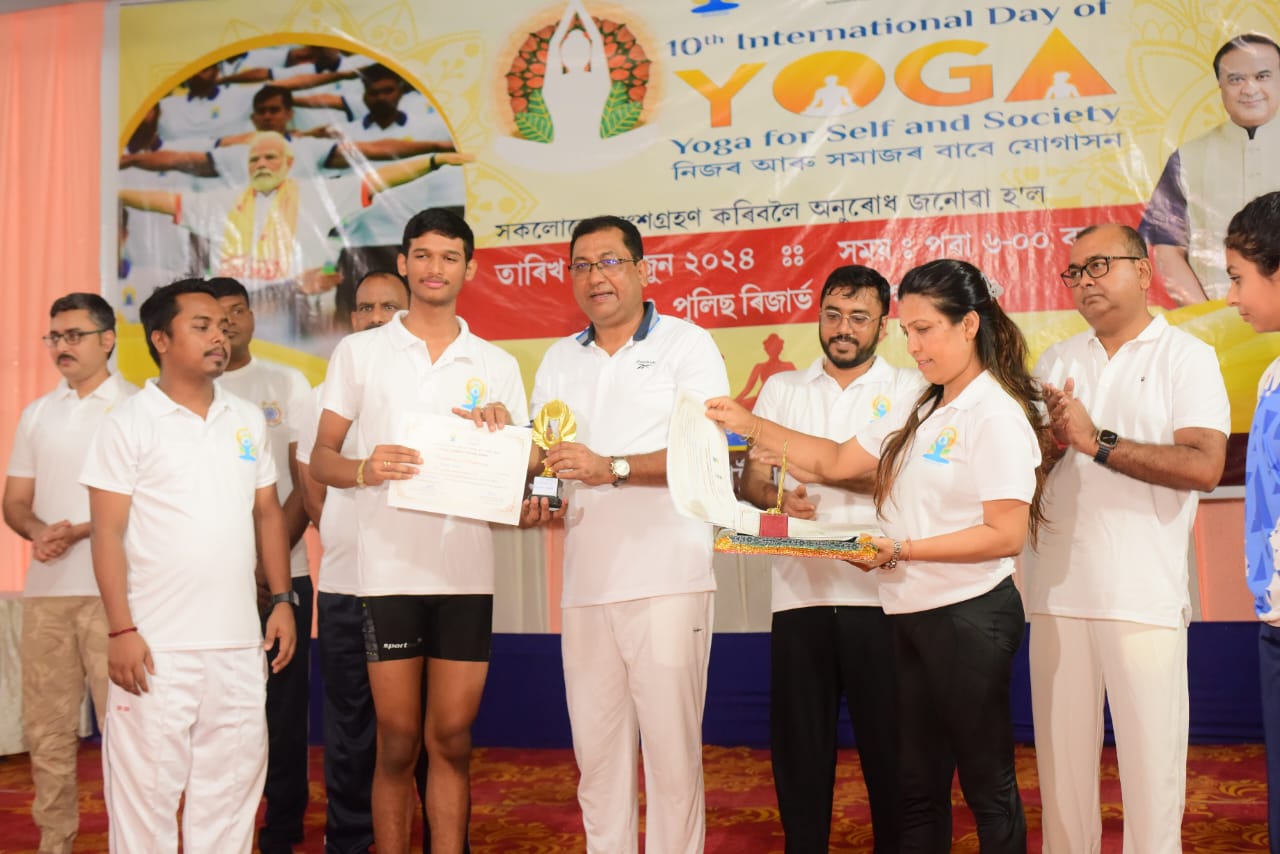 MLA Rupak Sharma participates in Yoga Day programme in Nagaon