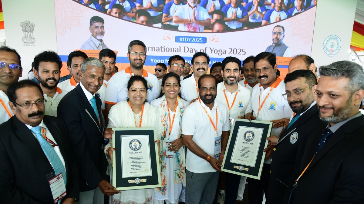YogAndhra Guinness record