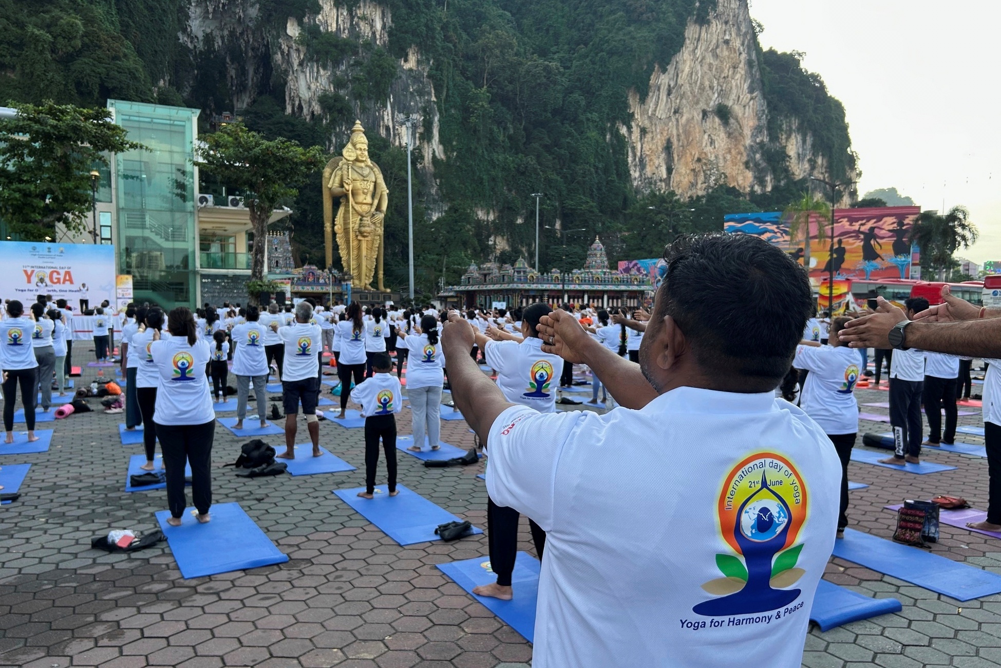 International Yoga Day was celebrated at the UN headquarters with wellness guru Deepak Chopra leading the session hosted by Permanent Mission of India to UN.
