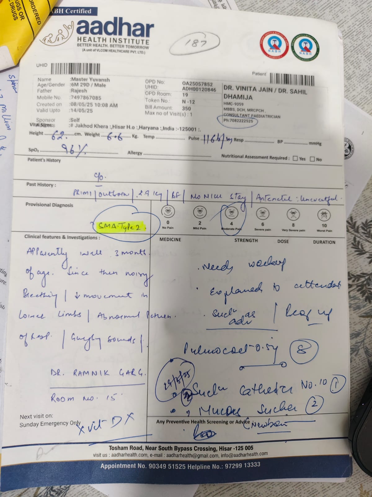Hisar Yuvansh suffering from spinal muscular atrophy SMA needs Zolgensma injection Fatehabad Police Constable Father Appealed to PM Modi
