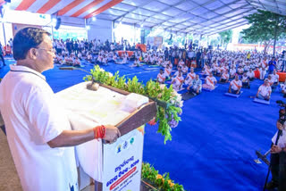 ODISHA CM MOHAN MAJHI YOGA DAY